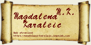 Magdalena Karaleić vizit kartica